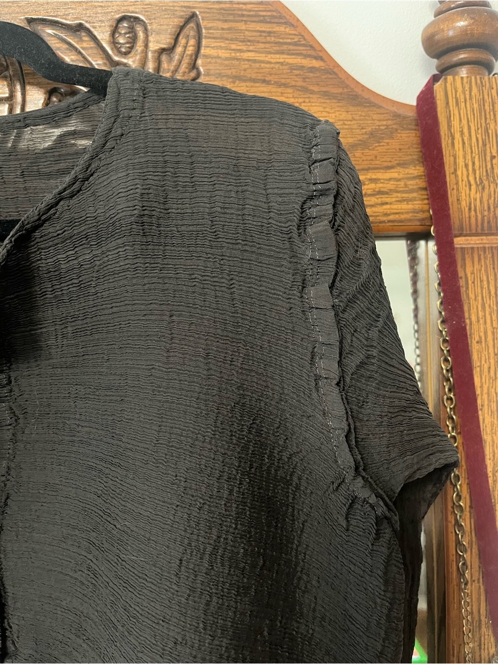 Issey Miyake cardigan / button blouse - Picture 4 of 6